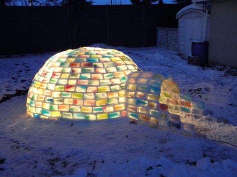 Igloo Building, Rainbow Milk, Winter Science, Milk Cartons, Patio Pergola, Magical Rainbow, Milk Carton, Winter Fun, Diy Hacks