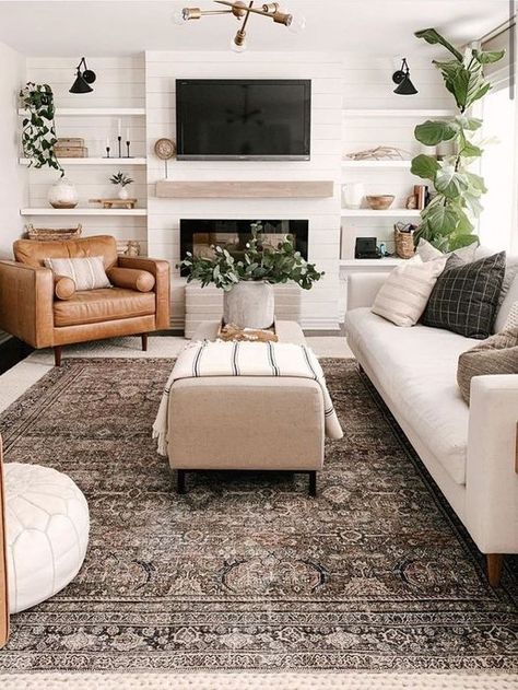 Rectangle Living Room, Muebles Shabby Chic, Havenly Living Room, Rectangular Living Rooms, Long Living Room, Small Living Room Layout, Narrow Living Room, Ideas Living Room, Living Room Remodel