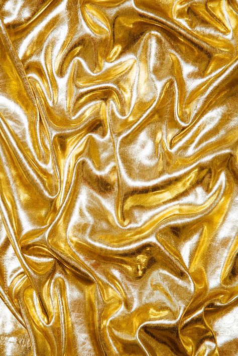 golden wrinkled fabric background by Sonja Lekovic for Stocksy United Golden Aesthetics, Wrinkled Fabric, Golden Hour Photography, Fabric Background, Golden Background, Gold Aesthetic, Background Fabric, Images Esthétiques, Gold Background