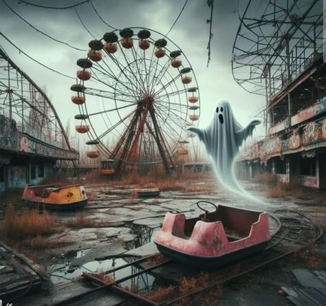 Vintage Circus Aesthetic, Abandoned Carnival, Scary Carnival, Gothic Circus, Creepy Paintings, Haunted Carnival, Creepy Circus, Circus Freaks, Sue Grafton