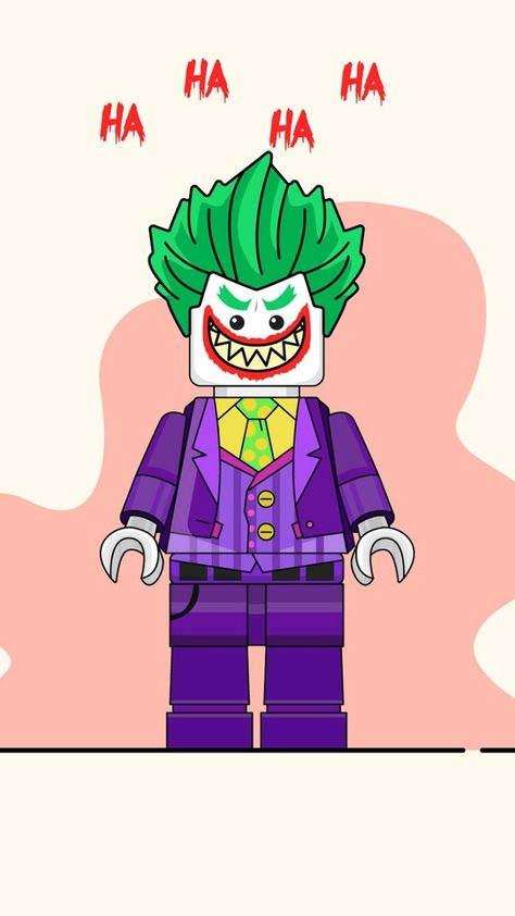 Joker, villain, LEGO, art, 720x1280 wallpaper Lego Joker Tattoo, Lego Joker Wallpaper, Villain Wallpaper, Joker Villain, Wallpaper Joker, Lego Joker, Joker Cartoon, Batman Painting, Lego Wallpaper