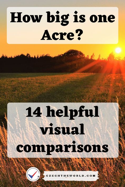 How big is an acre of land? ✅ We have prepared 14 different helpful visual comparisons to better understand the area. Comparison to football field, tennis court and more. #acre #size #comparison #visual 1 Acre Homestead Layout House Plans, 4 Acre Homestead Layout, 2 Acre Homestead, Homestead Garden Layout, Acreage Landscaping, Acreage Living, Easy Garden Ideas, Homestead Layout, Acre Homestead