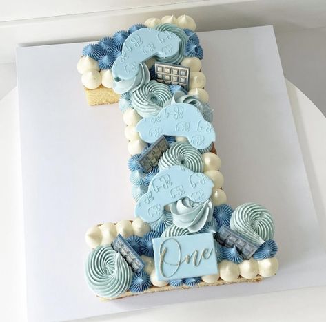 Birthday Cake Number One, 1 Shape Cake 1st Birthdays, 1 Shape Birthday Cake, First Birthday Cake Number 1, 1st Birthday Number Cake, 1st Birthday Cake Number 1, Number 1 Cake Design For Boy, Number Cake For Baby Boy, Number Cakes For Boys