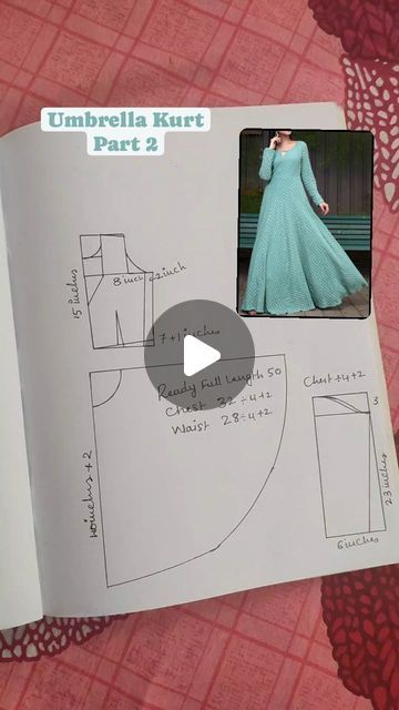 Molde, New Model Umbrella Churidar Designs, Sewing Measurements Women, Umbrella Dress Design Ideas, Pattern Dress Sewing Tutorials, Umbrella Cut Churidar, Gown Stitching Ideas, Sleeve Patterns Sewing, Churidar Stitching Ideas