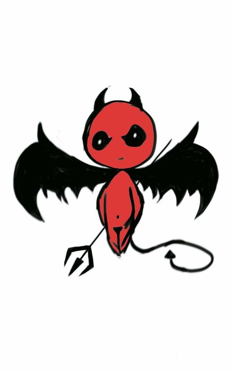 Cartoon Demon Drawing, Easy Demon Drawings, Demon Line Art, Devil Drawings Sketches, Good And Evil Drawing, Devil Art Drawing, Cute Demon Drawing, Devil Sketch, Demon Doodle