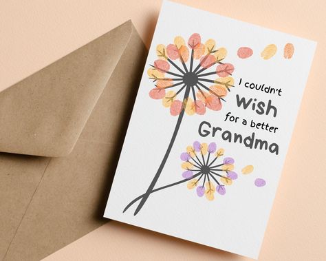 Craft For Great Grandma, Diy Mother’s Day Cards Grandma, Homemade Card For Grandma, Happy Birthday Grandma Card Diy, Mother's Day Card For Grandmother, Grandma Cards From Kids, Scrapbook For Grandma, Mother’s Day Cards Handmade By Kids, Grandma Crafts For Toddlers