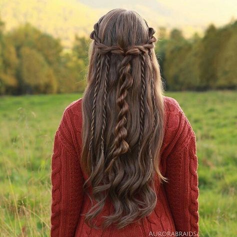 Rope Braids, Medieval Hairstyles, Viking Hair, Grunge Hair, Hair Dos, Video Tutorials, Down Hairstyles, Braid Styles, Pretty Hairstyles