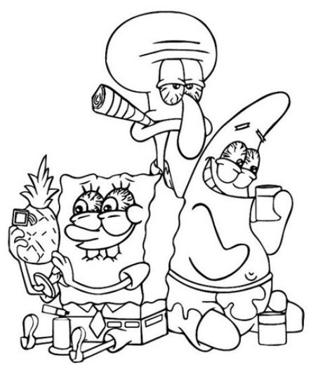 Friends Coloring Pages, Tekken 2, Spongebob Coloring, Hello Kitty Colouring Pages, Kitty Coloring, Hello Kitty Coloring, Meaningful Drawings, Graffiti Style Art, Cute Canvas Paintings