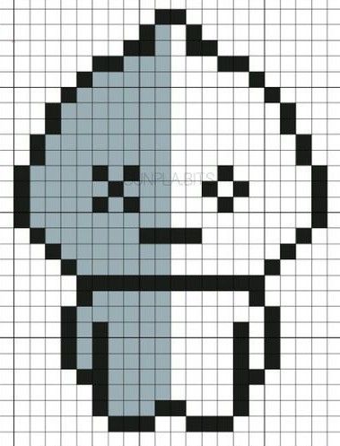 Javiuuuuuu Bts Pixel Art, Pixel Art Kpop, Graph Crochet, Easy Pixel Art, Bts Bt21, Pixel Drawing, Pixel Crochet, Pixel Art Grid, Pix Art