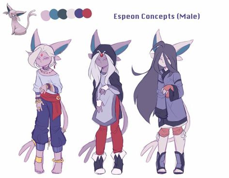 Pokemon Human Form, Gijinka Pokemon, Pokemon Gijinka, Pokemon Eeveelutions, Pokemon Oc, Concept Art Drawing, Cute Doodle Art, Pokemon Fan Art, Pokemon Pictures