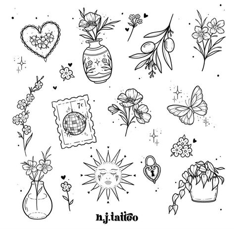 Dr Tattoo, White Rose Tattoos, Small Girly Tattoos, Tattoo Practice, Small Pretty Tattoos, Petite Tattoos, Cute Little Tattoos, Cute Tiny Tattoos, Tattoo Design Book