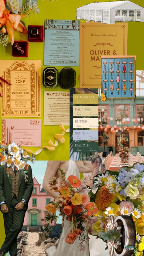 Wes Anderson Wedding Inspiration, Wes Anderson Wedding, Wes Anderson Inspired, Wes Anderson, Backyard Wedding, Wedding Inspo, Wedding Inspiration, Lily