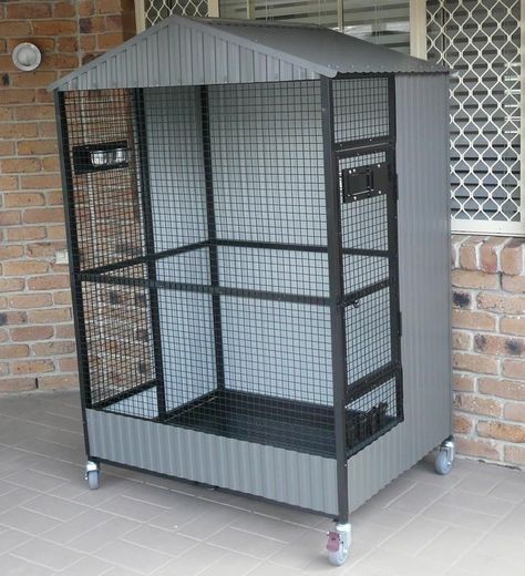 Big Bird Cage, Diy Bird Cage, Bird Cage Design, درج السلم, Diy Bird Toys, Pet Bird Cage, Grill Gate Design, Cat Patio, Large Bird Cages