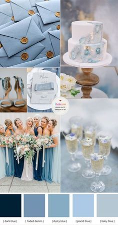 Powder Blue Wedding, Wedding Color Schemes Blue, Nude Wedding, Blue Wedding Decorations, Blue And White Wedding, Light Blue Wedding, Blue Themed Wedding, Wedding Colors Blue, Wedding Palette