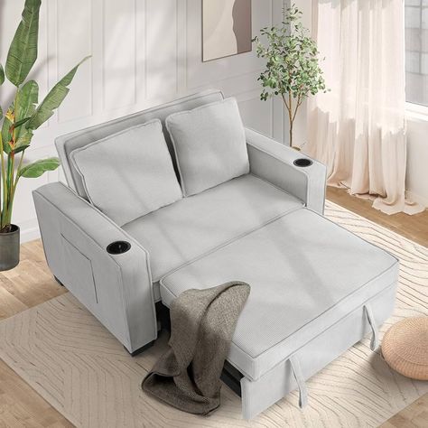 Large Chaise, Loveseat Futon, Comfortable Bedroom Decor, Sleeper Couch, Pull Out Couch, Futon Couch, Space Living Room, Loveseat Sleeper, Sofas For Small Spaces