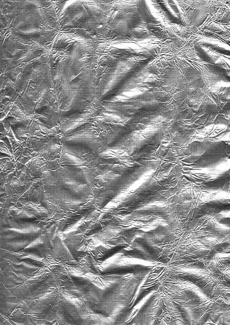 Metallic Texture, Texture Inspiration, Textile Texture, Gray Aesthetic, Metal Texture, Surface Textures, Silver Foil, Color Textures, Texture Art