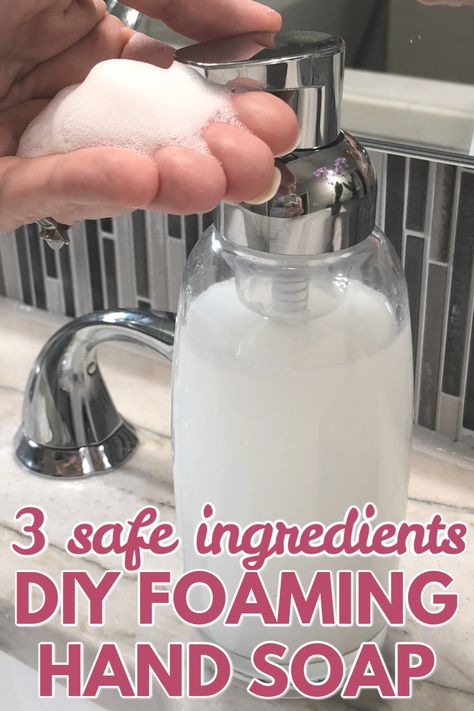 Diy Foaming Hand Soap Recipes, Homemade Foaming Hand Soap, Foaming Hand Soap Recipe, Hand Soap Recipe, Homemade Hand Soap, Diy Foaming Hand Soap, Diy Hand Soap, Natural Hand Soap, Foam Soap Dispenser