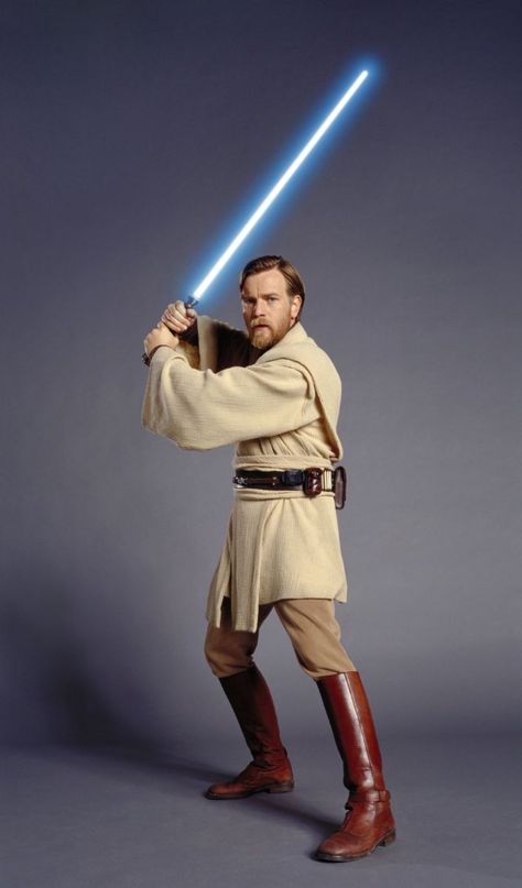 Obi-Wan Kenobi Obi Wan Kenobi Revenge Of The Sith, Obi Wan Revenge Of The Sith, Jedi Archives, Obi One, Jedi Temple, Tattoo Poster, Jedi Costume, Star Wars Obi Wan, Star Wars Halloween