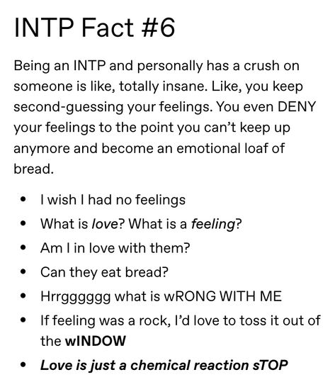 Intp Personality Crush, Intp Love Relationships, Intp Relatable, Intp Facts, Intp Love, Intp Things, Accurate Personality Test, Mbti Intp, Infj Psychology