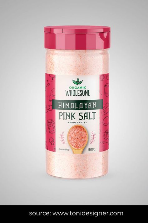 #salt #saltpackagingdesig #saltboxdesign #saltlabeldesign source: https://www.behance.net/gallery/109267409/2020-Label-Design-Himalayan-Salt? Himalayan Pink Salt Packaging Design, Himalayan Salt Packaging Design, Pink Salt Packaging Design, Salt Package Design, Pink Label Design, Salt Packaging Design, Noodle Packaging, Salt Logo, Salt Packaging