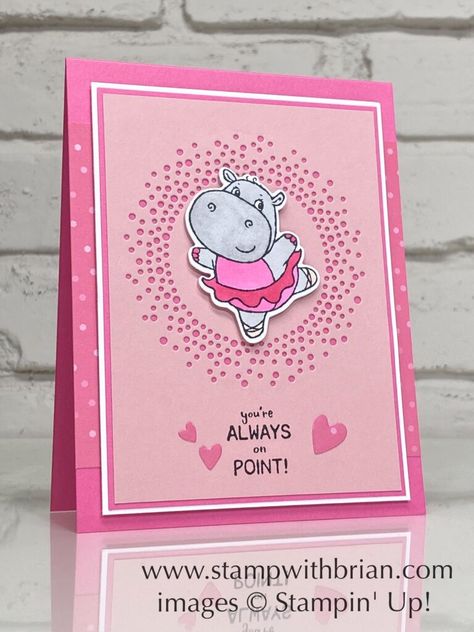 Stampin Pretty, Christmas Sentiments, Card Making Crafts, Pink Cards, Embossed Paper, Kids Birthday Cards, Animal Cards, Stamping Up, Paper Craft Projects