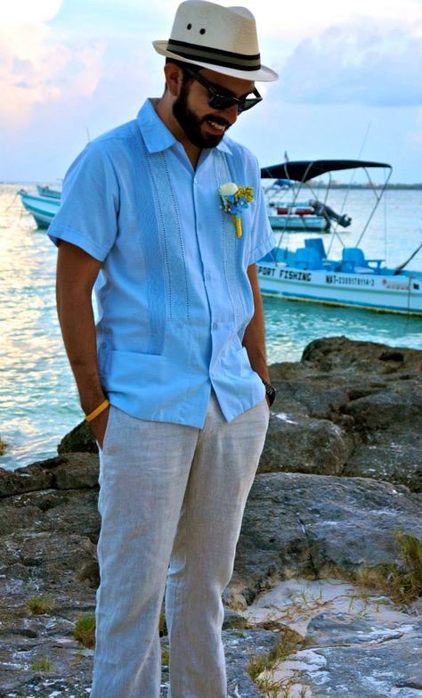 Guayabera Cubavera Outfit Men, Guayabera Wedding Groom Attire, Guayabera Outfit For Men, Guayabera Groomsmen, Guayabera Hombre Outfit, Guayabera Wedding Groomsmen, Guayabera Shirt Outfit, Guayabera Outfit, Guayabera Wedding