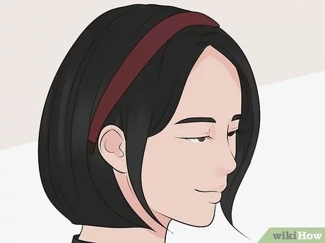 How to Wear a Headband with Short Hair: 11 Steps (with Pictures) Wearing Headbands With Short Hair, Bob Hairstyles With Headbands, Short Bob With Headband, Hair Band Short Hair, Headband Short Hairstyles, Short Hair Hairband, How To Wear A Headband With Short Hair, Headband Hairstyles Short Hair, Hairband Hairstyle Short Hair