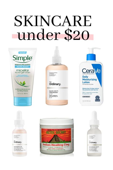 Today I’m sharing my favorite skincare products under $20. From serums to face masks, these affordable skincare products can all be found at the drugstore. Skin Education, 2023 Skincare, Glowy Skincare, Affordable Skincare Products, Nose Blackheads, Skincare Stuff, Acne Prone Skin Care, Dry Skincare, Cream Packaging