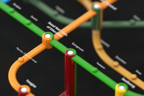 Seoul City, Transit Map, Metro Map, Bus Terminal, U Bahn, Maxon Cinema 4d, Map Design, Experience Design, Augmented Reality