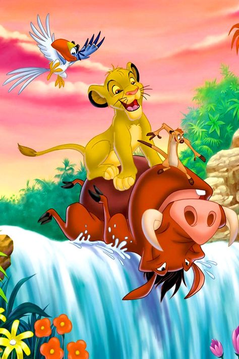 Lion king -Timon  Pumba Simba Le Roi Lion Disney, Lion King Pictures, Lion King Movie, Il Re Leone, Images Disney, King Simba, Lion King Simba, Disney Lion King, Pinturas Disney