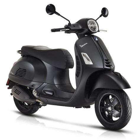 Vespa Black, Black Vespa, Black Scooter, Scooters Vespa, Vintage Moped, Vintage Vespa, Vespa Scooter, Moped Scooter, Vespa Lambretta