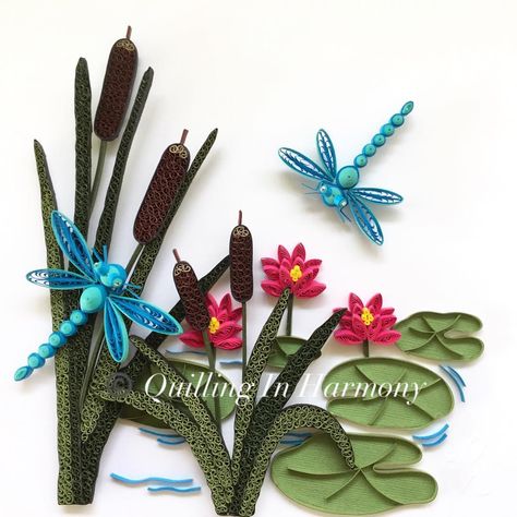 No photo description available. Quilled Dragonflies, Quilling Inspiration, Quilled Animals, Quilling Design, Quill Art, Quilling Flower Designs, Dragon Flys, Paper Quilling Ideas, Quilling Animals