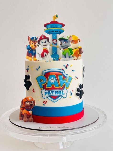 Cake Paw Patrol Boy, Paw Patrol Cake Design, Torte Paw Patrol, Paw Patrol Cake Ideas, Paw Patrol Party Cake, Pastel Paw Patrol, Paw Patrol Party Ideas, Paw Patrol Birthday Party Cake, Paw Patrol Birthday Decorations