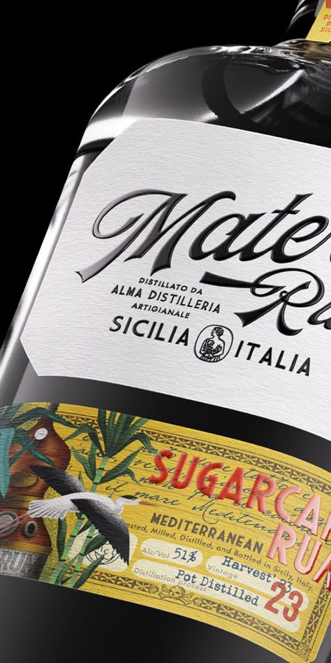 Rum Packaging Design, Rum Liquor, Distillation Process, Package Design, Printing Labels, Wine And Spirits, Label Design, Rotterdam, Glass Bottles