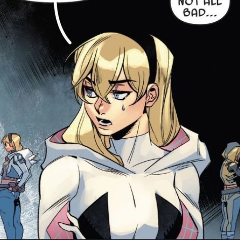 Gwen Stacy Ghost Spider Comics, Spider Zero And Spider Gwen, Spider Gwen Comic Art, Gwen Stacy Ghost Spider, Gwen Stacy Comic Icons, Comic Gwen Stacy, Trans Gwen Stacy, Gwen Stacy Spiderwoman, Gwen Stacy Trans