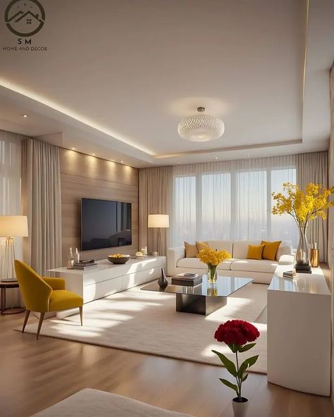 Elegant Living Room Design, Latest Living Room Designs, Apartment Living Room Design, Home Design Living Room, Stylish Living Room, Elegant Living Room, Decor Home Living Room, Living Room Decor Apartment, Living Room Style