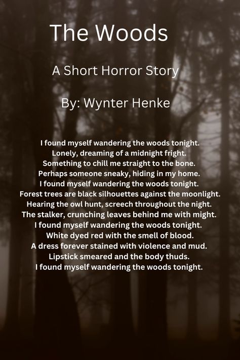 Decided to write a short poem for spooky season! Hope you enjoy! #Writing #Halloween #Horror Halloween Short Story Prompts, Horror Poems Short, Words To Use In A Horror Story, Creepy Poems Short, Scary Poems Short, Spooky Short Stories, Scary Writing, Spooky Poems, Short Halloween Poems