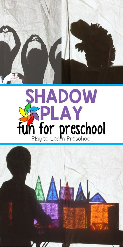 Reflection Activities For Preschool, Shadows Kindergarten, Light Study Creative Curriculum Preschool, Light Study Preschool, Shadow Lessons, Shadow Activities, Creative Curriculum Preschool, Play To Learn Preschool, Groundhog Day Activities