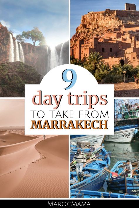 Day Trips From Marrakech, 1 Day Trip, Visit Marrakech, Marrakech Travel, Africa Destinations, One Day Trip, Costa Rica Travel, Morocco Travel, Marrakech Morocco