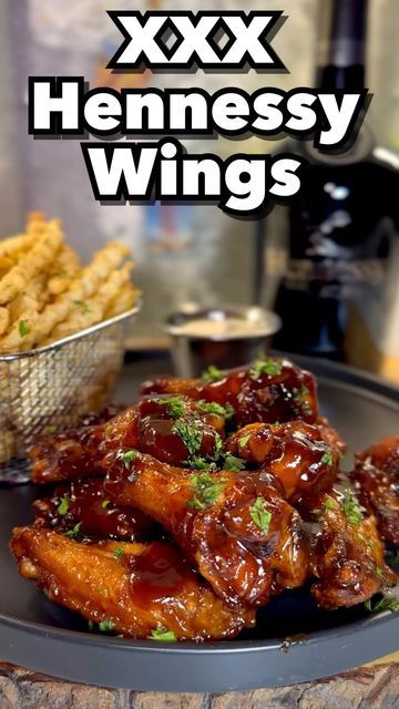 Henny Wings Recipe, Hennessy Chicken Wings Recipe, Hennessy Wings Recipe, Hennessy Wings, Chicken Wing Recipes Fried, Honey Barbecue Sauce, Cameron Smith, Honey Barbecue, Bbq Wings