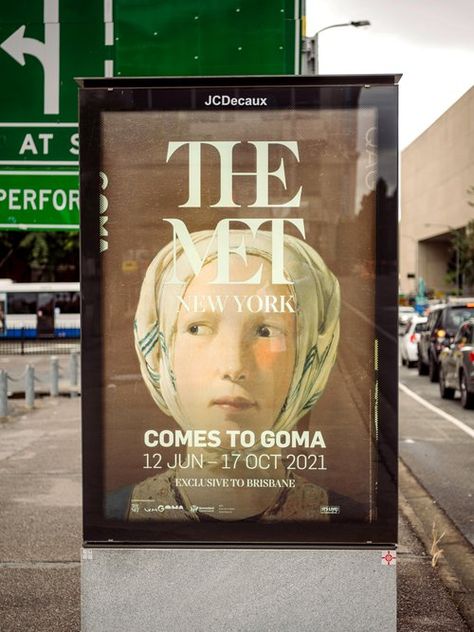 Museum Billboard, Museum Poster Design, Museum Advertising, Museum Magazine, Exhibition Poster Design, Exhibit Poster, Museum Identity, Museum Branding, Gallery Of Modern Art