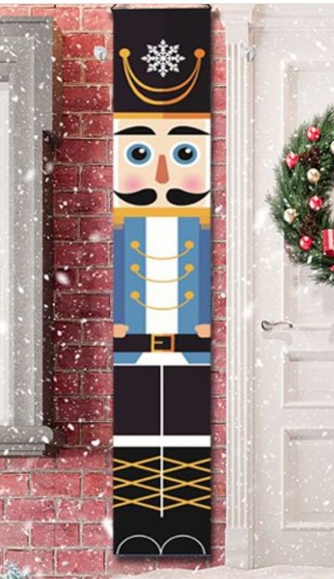 Nutcracker Christmas Decorations, Pallet Christmas, Christmas Yard Decorations, Christmas Decorations Diy Outdoor, Christmas Signs Wood, Christmas Wood Crafts, Holiday Crafts Christmas, Christmas Porch, Christmas Paintings