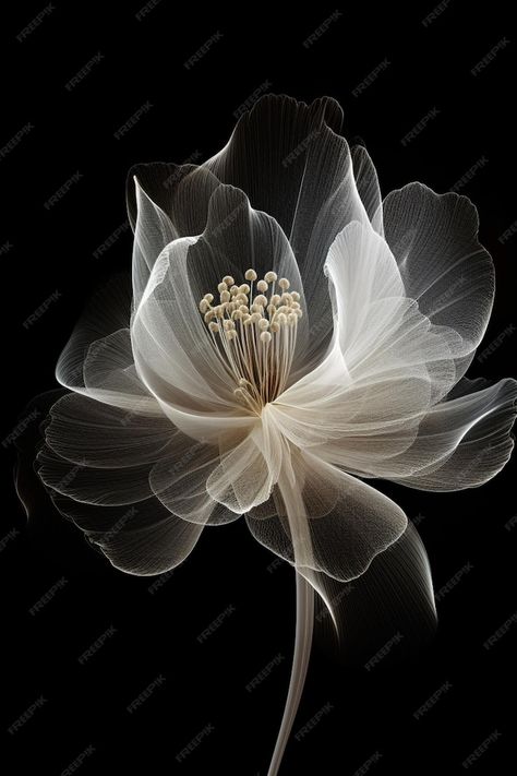 Premium Photo | A flower with a black background and a white flower with the word love on it. Xray Flower, Flowers Black Background, The Word Love, Wallpaper Iphone Summer, Word Love, Language Of Flowers, Beautiful Flowers Pictures, Black And White Aesthetic, Poster Invitation