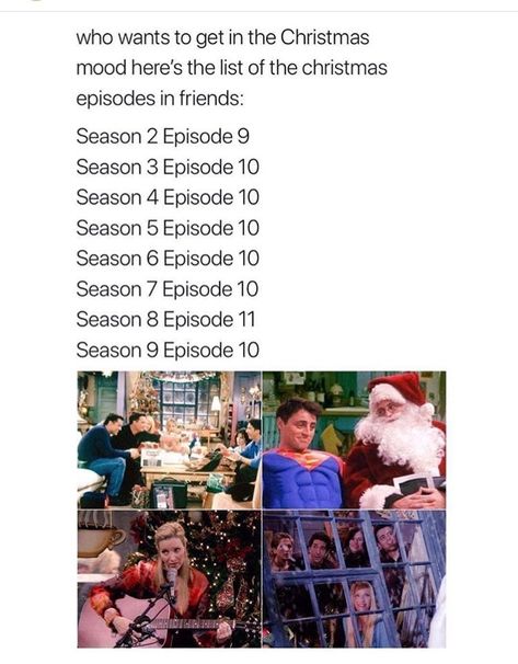 Funniest Friends Episodes, Friends Christmas Episode, Friends Tv Quotes, Christmas Episodes, Christmas Bucket, Friends Episodes, Funny Friends, Friends Cast, Friends Tv Series