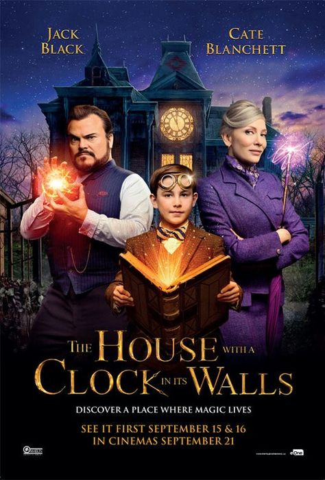 The House with a Clock in its Walls movie poster Fantastic Movie posters #SciFimovies posters #Horrormovies posters #Actionmovies posters #Dramamovies posters #Fantasymovies posters #Animationmovies Posters Coco Film, Night Film, رعب نفسي, English Movies, Mystery Novels, Fantasy Movies, Good Movies To Watch, The Twilight Saga, Film Books