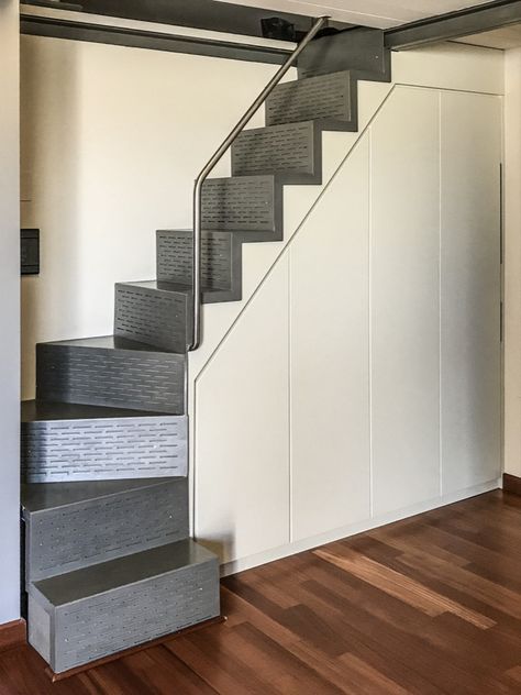 Staircase Storage, Staircase Ideas, Living Room Inspiration, Room Inspiration, New Homes, Living Room, Home Decor, Design, Home Décor