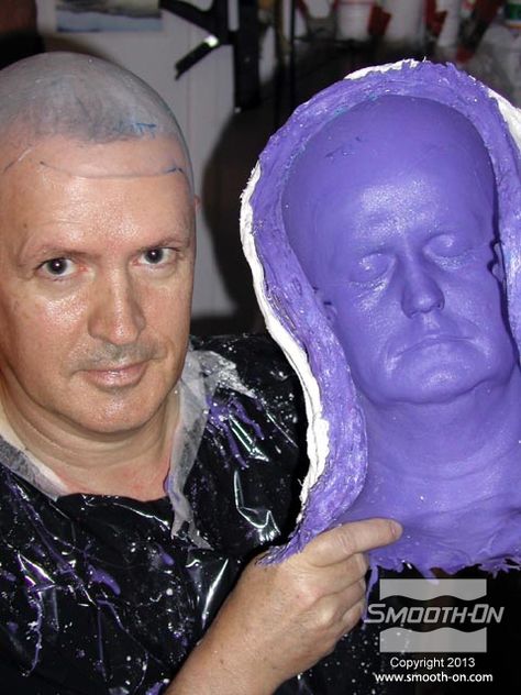 Body Casting: How to Make Full Head Molds with Body Double® How To Make Silicone, Body Casting, Life Casting, Black Mold, Body Cast, Formy Silikonowe, Special Fx Makeup, Diy Silicone, Face Mold