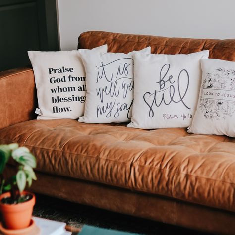 Christian Book Store Ideas, Godly Home Decor, Christian Decorations Home, Christian Apartment Decor, Christian House Decor, Christian Decor Ideas, Christian Blankets, Christian Branding, Christian Gifts Diy