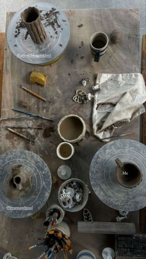 Unearth the perfect gifts for potters! 🏺🎁 From creative tools to inspiring accessories, celebrate their craft with thoughtful presents. 🎨💖 #PotterGifts #CreativeCrafting Pottery Studio Photography, Aesthetic Pottery Studio, Making Pottery Aesthetic, Ceramic Studio Aesthetic, Pottery Making Aesthetic, Pottery Class Aesthetic, Pottery Studio Aesthetic, Pottery Photoshoot, Romanticizing Fall