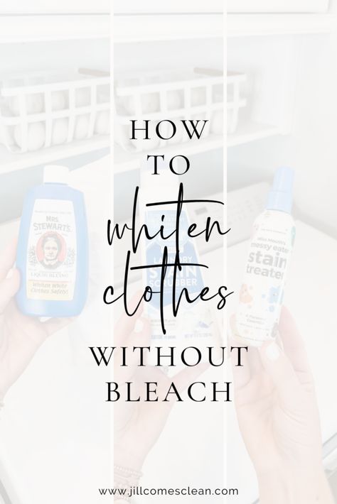 How To Brighten Whites Without Bleach, Brighter Whites Laundry, How To Get Whites White Again Laundry, Natural Laundry Whitener, Diy Laundry Whitener, Whiten Clothes Without Bleach, Brighten Whites Without Bleach, How To Make Whites Bright Again, Whiten Laundry Without Bleach